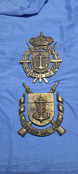 Metopas militares bronce Tercio Sur