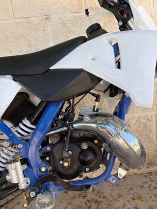 Moto Roan 65cc Motocross Azul y Blanca