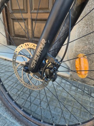 Bicicleta Eléctrica Rockrider E-ST100 Blanca