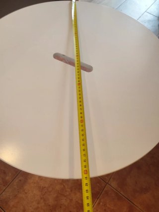 Mesa de centro redonda blanca