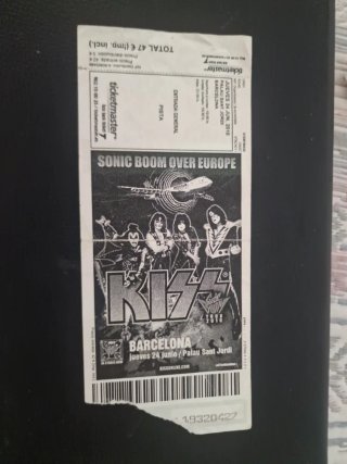 ENTRADA DE KISS USADA
