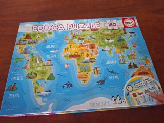 Puzzle Educa 150 Piezas Mapa Mundo