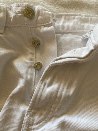 Shorts vaqueros blancos Zara rotos