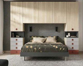DORMITORIO CON ARMARIO PUENTE MATRIMONIO RMB150.
