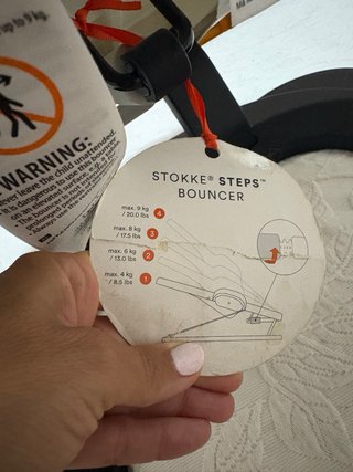 Hamaca Bebé Stokke Steps Bouncer Gris Nubes