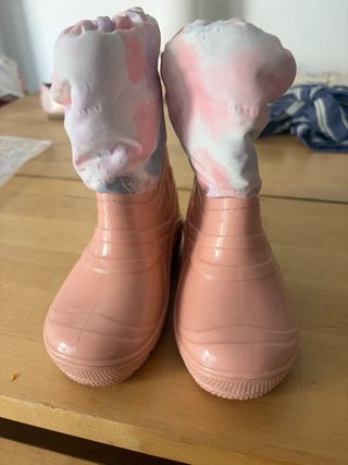 Botas de nieve rosas
