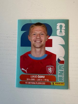 Cromo Lukas Cerv CZE 11 Panini Mundial 2026
