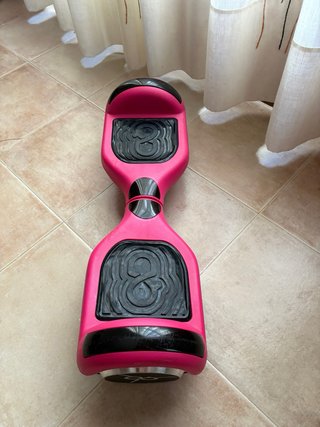 Hoverboard rosa con funda y cargador