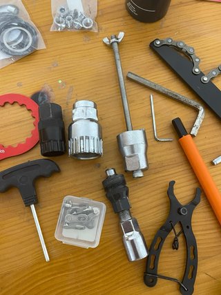 Kit completo de mantenimiento/recambios bicicleta