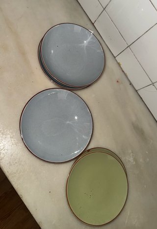 Juego vajilla cerámica artesanal Vila de Gr