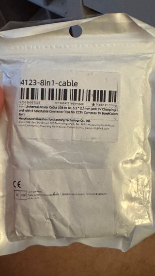 Cable Alimentación Universal DC 8 en 1