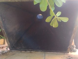 Campana barbacoa + tubo 3m + capa