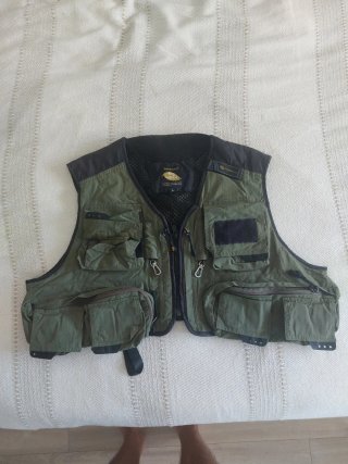 Giubbotto da pesca Wychwood Taglia L Verde Oliva