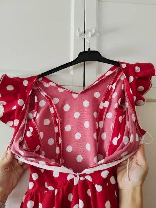 Traje Flamenca Rojo Lunares Talla 9-10