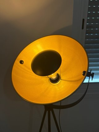 Lampada da terra vintage nera e dorata (2 unità)