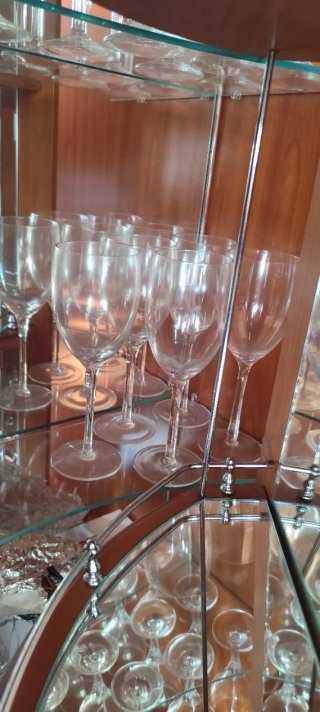 Lote de  copas de cristal