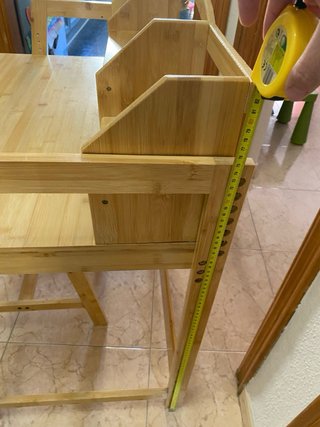 Escritorio infantil bambú con silla