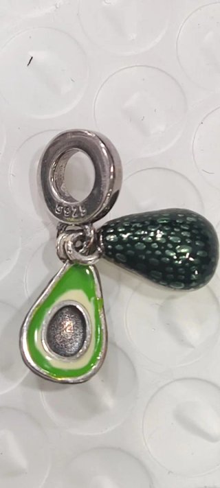 Colgante Charm Plata 925 Aguacate
