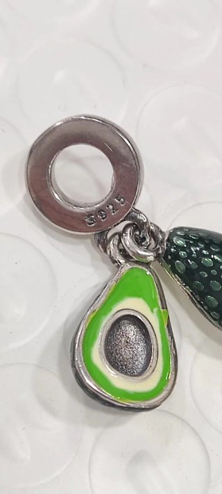 Colgante Charm Plata 925 Aguacate