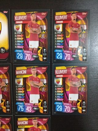Colección 8 Cartas Topps AS Roma 2019