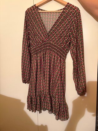 Vestido corto estampado
