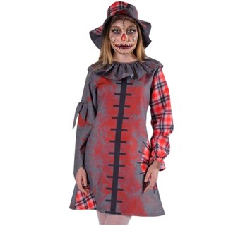 Disfraz Espantapájaros Mujer Talla S Vestido Gorro