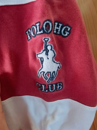 Polo HG Manga Larga Rugby Blanco Talla 21