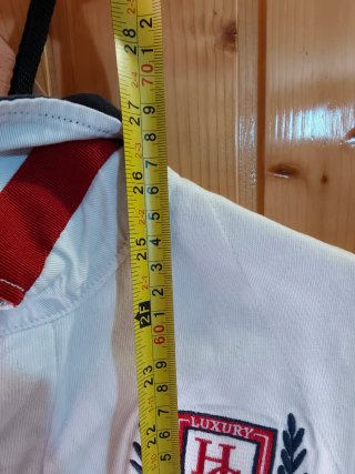 Polo HG Manga Larga Rugby Blanco Talla 21