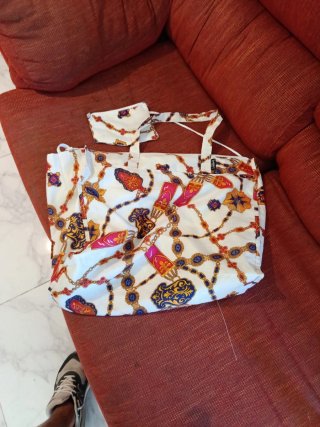 Bolso estampado playa/viaje estilo Versace