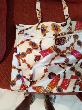 Bolso estampado playa/viaje estilo Versace
