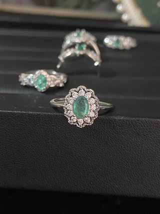 Anillo Esmeralda Natural