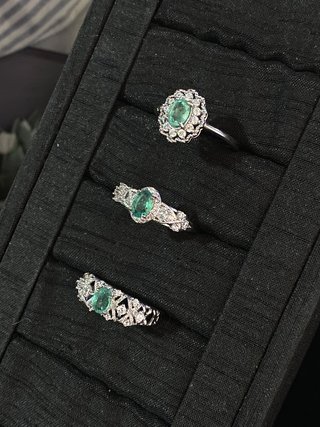 Anillo Esmeralda Natural