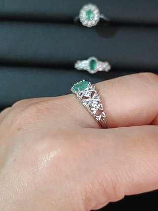 Anillo Esmeralda Natural