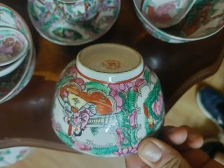 Juego Cerámica China Estilo Canton