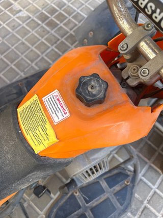 Quad gasolina infantil naranja