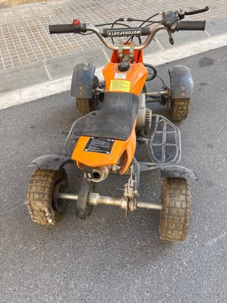 Quad gasolina infantil naranja