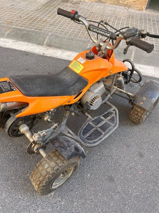 Quad gasolina infantil naranja