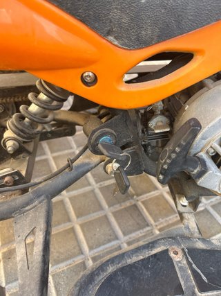 Quad gasolina infantil naranja