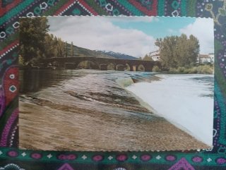 Postal El Barco de Ávila Puente Románico