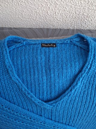 Jersey punto azul eléctrico