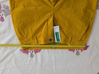 Pantalone donna Benetton giallo