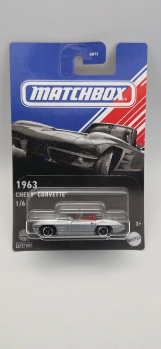 Hotwheels 1963 Chevy Corvette Prata