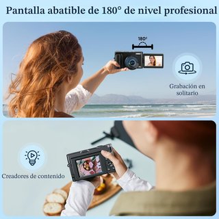 Cámara digital 4K para vlogs y viajes - NUEVA