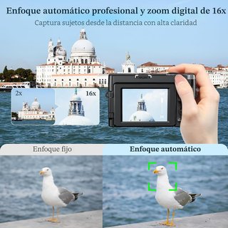 Cámara digital 4K para vlogs y viajes - NUEVA