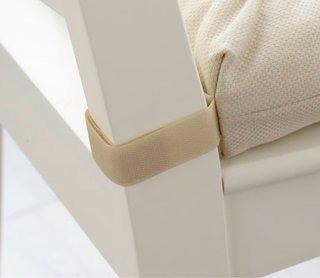 Cojín de asiento beige