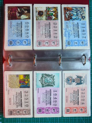 Lotería Nacional Billetes 1972-75 Completa
