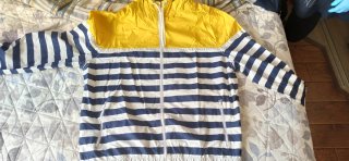 Cortavientos Hombre XL Azul Amarillo