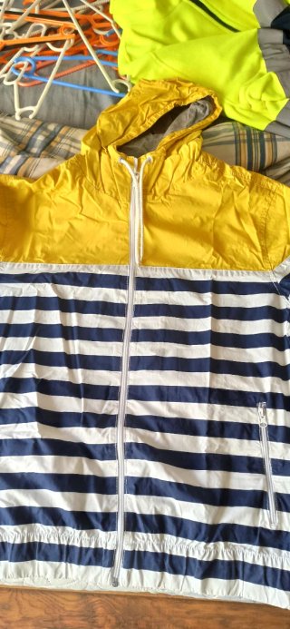 Cortavientos Hombre XL Azul Amarillo