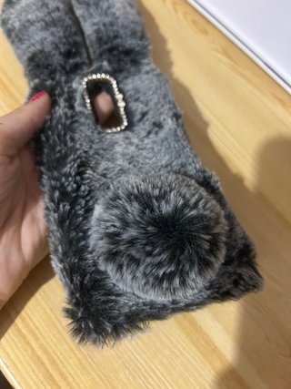 Funda móvil peluche conejo con pedrería