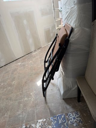 Silla Mecedora Plegable Beige